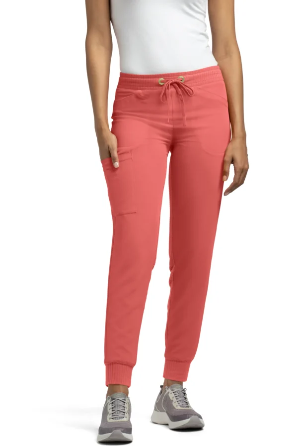 Spodnie medyczne Jogger kolor koralowy w clcl