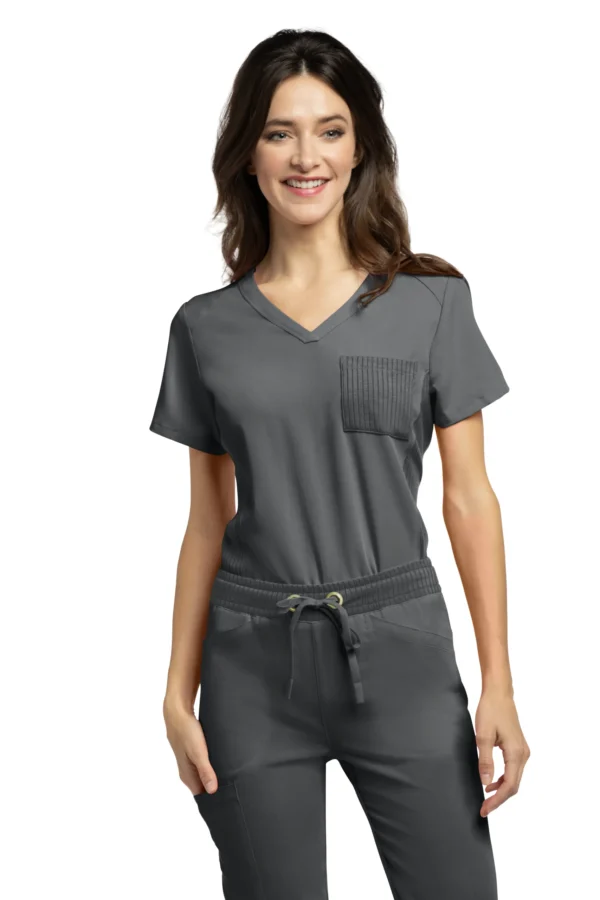 bluza medyczna damska szara olive