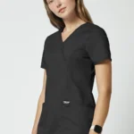 Scrubs Bluza medyczna damska Revolution Cherokee Czarny WWE610_BLAC - obrazek 3
