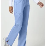 Scrubs Spodnie medyczne damskie Revolution Cherokee Błękit Gołębi WWE110_CEIL - obrazek 3