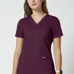 Scrubs Bluza medyczna damska Revolution Cherokee Wino - obrazek 7