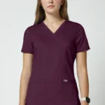 Scrubs Bluza medyczna damska Revolution Cherokee Wino