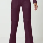 Scrubs Spodnie medyczne damskie Revolution Cherokee Wino WWE110_WINE - obrazek 3