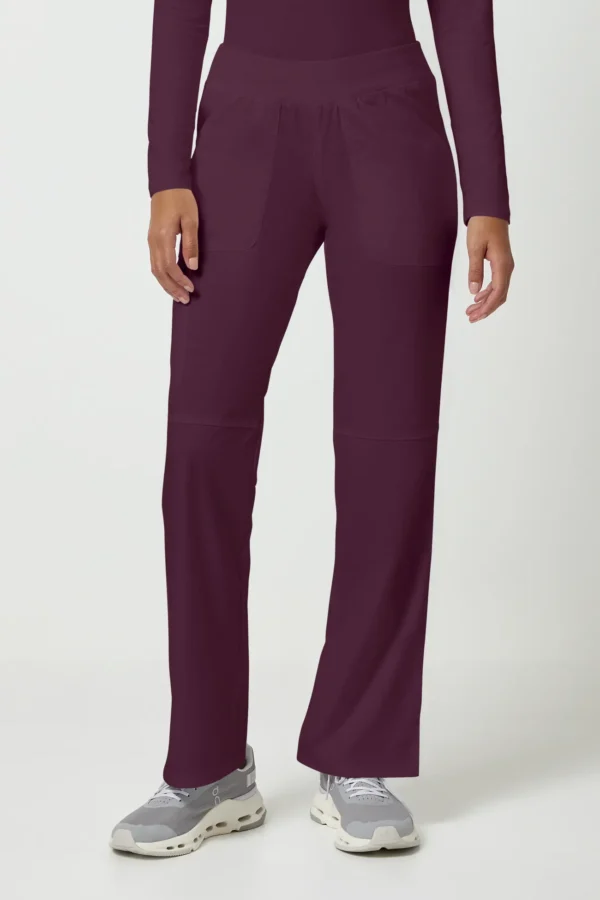 Scrubs Spodnie medyczne damskie Revolution Cherokee Wino WWE110_WINE